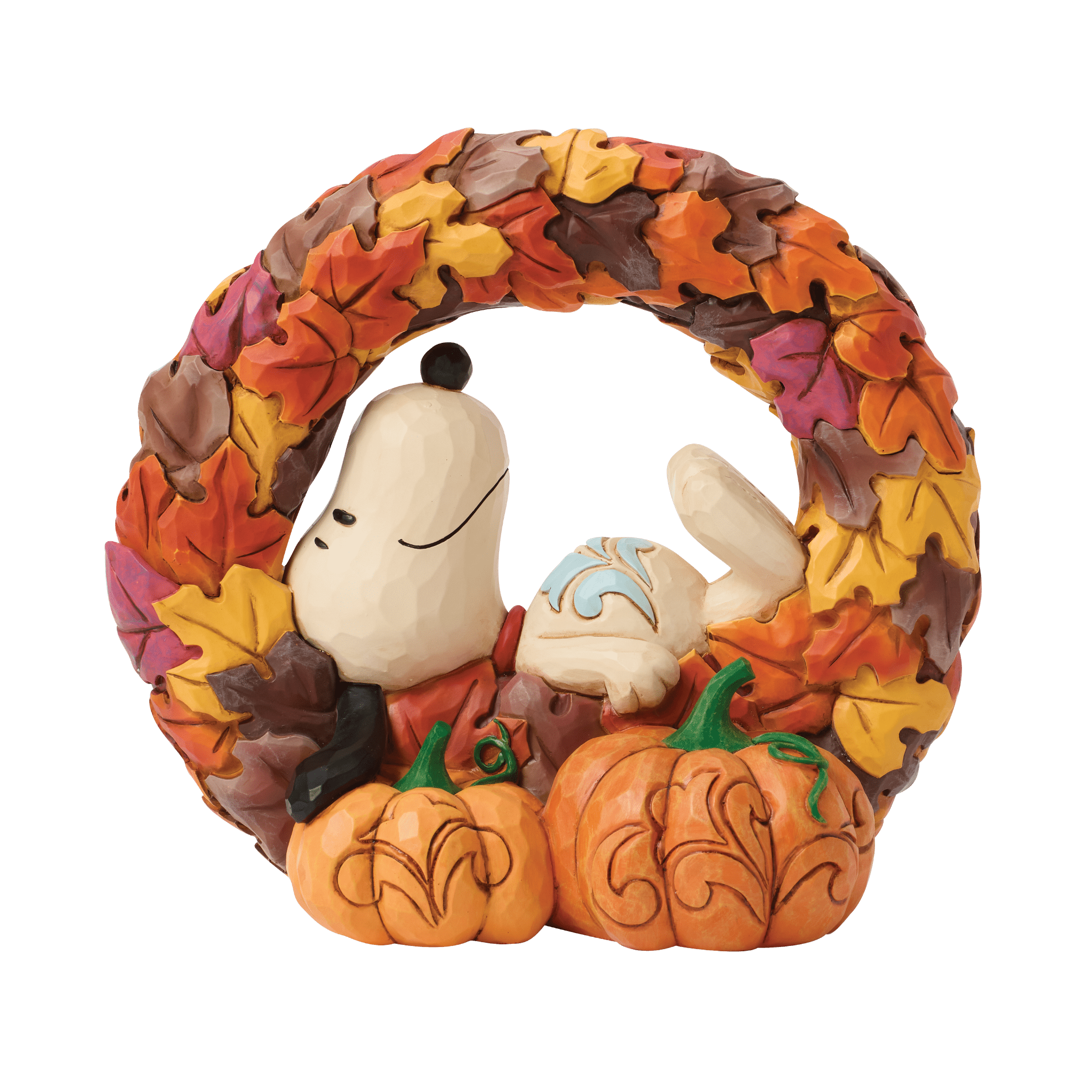 Snoopy on Fall Wreath
