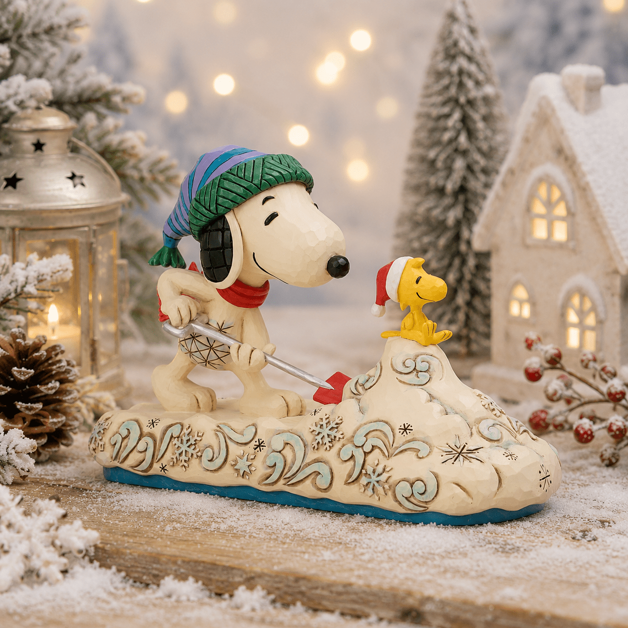 Snoopy Shoveling Snow スヌーピー ショベリング スノー - Jim Shore