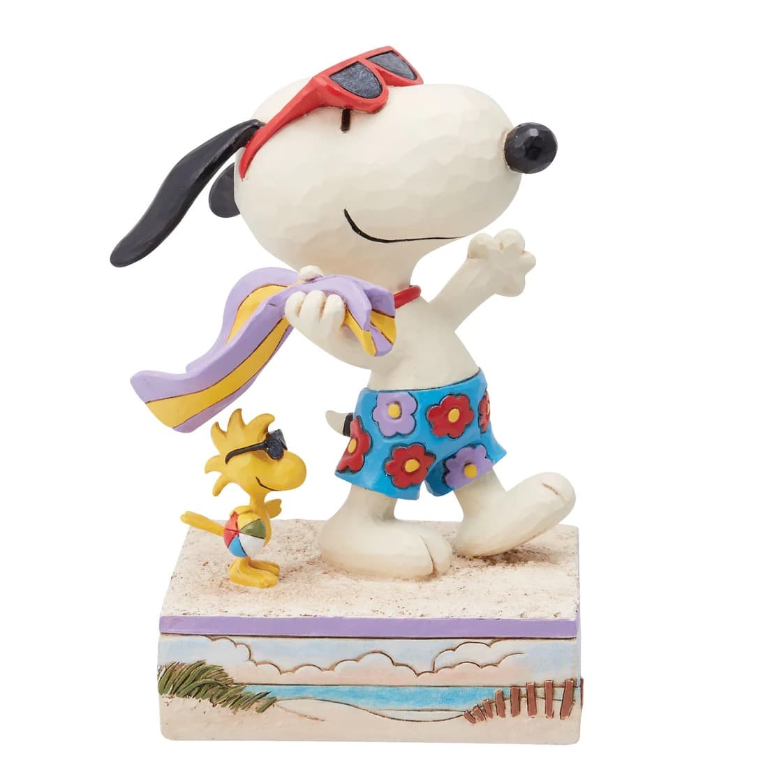 Snoopy and Woodstock at Beach