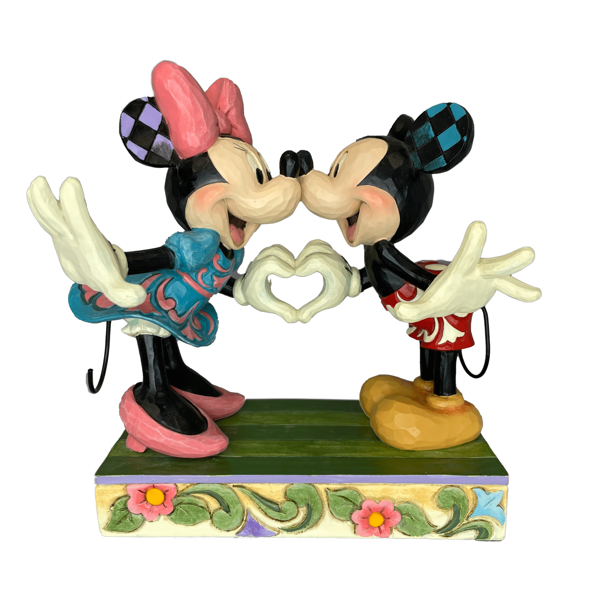 Mickey and Minnie with Heart Hands