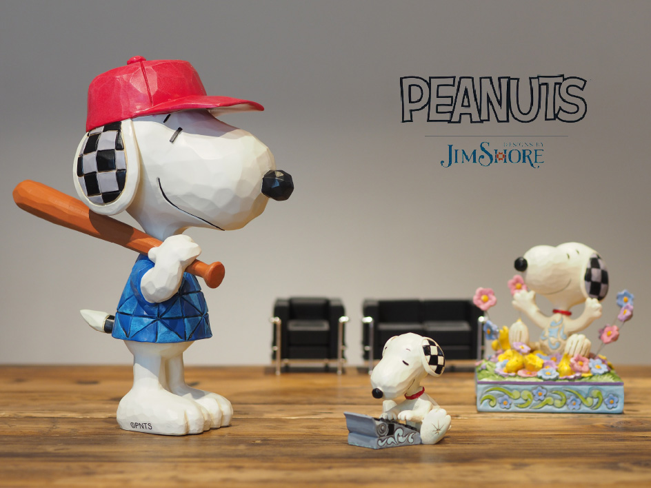 SNOOPY スヌーピー ボブルヘッドフィギュア PEANUTS MLB-